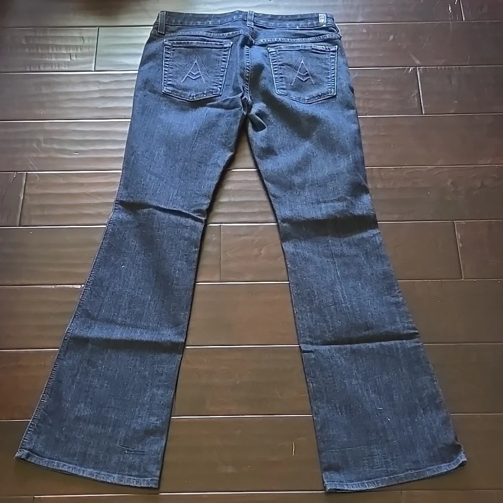 7 for All Mankind The Lexie Petite 'A' Pocket Bootcut Jeans Dark Wash EUC - 29 - Picture 8 of 12